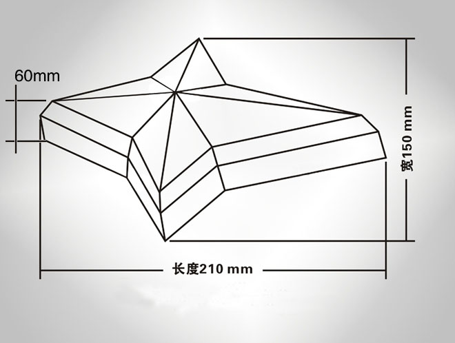 四角星LED點光源內控七彩規格